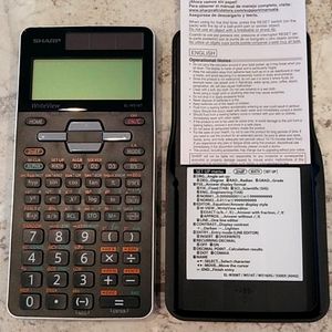 Sharp scientific calculator EL-W516T w/instruction